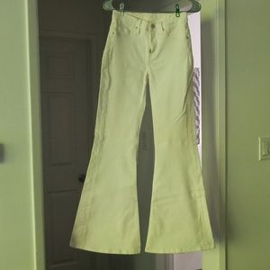 7 for all mankind White bell bottom jeans